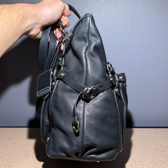 Hayden-Harnett Large Black Athena Boho Tote Bag - Picture 3 of 10